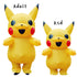 Pikachu Inflatable Costume Anime Cosplay Costume Pokemon Peluche Mascot Carnival Fantasy Adult Costumes